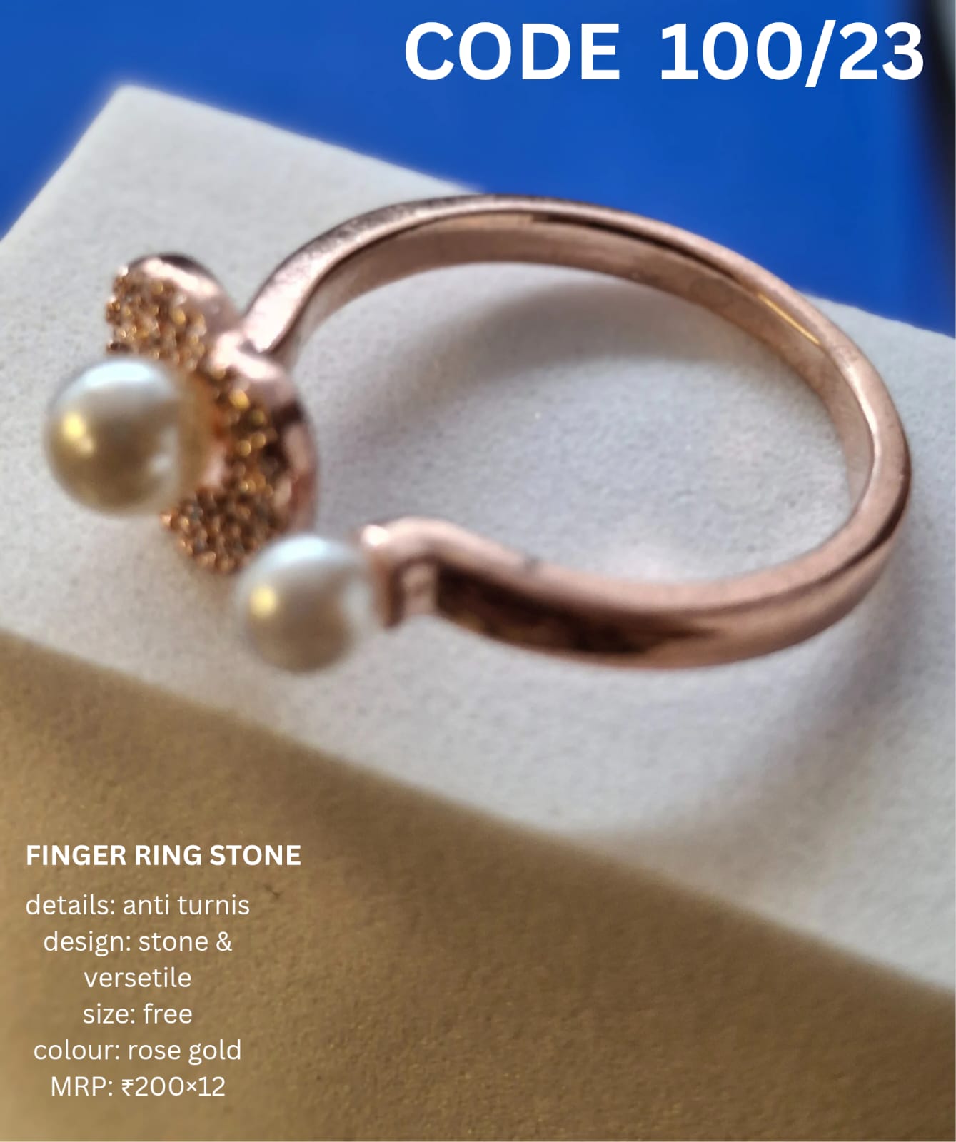 ANTI TURNISH FINGER RING